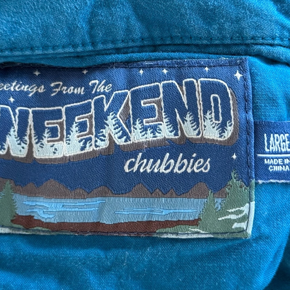 Chubbies Reversible Shorts Mens Large L Plaid Lounge Casual Weekend Aqua & Pink‎ - Picture 11 of 13
